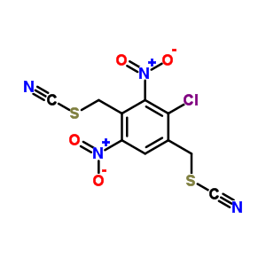 4-Chloro-1,3-dinitro-2,5-bis(thiocyanatomethyl)benzene Structure,93692-27-4Structure