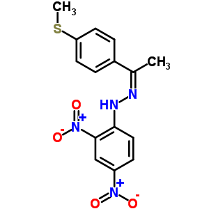 N-[1-(4-methylsulfanylphenyl)ethylideneamino]-2,4-dinitro-aniline Structure,93734-76-0Structure