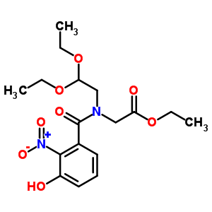 Ethyl 2-[2,2-diethoxyethyl-(3-hydroxy-2-nitro-benzoyl)amino]acetate Structure,94295-86-0Structure