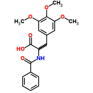 Tyrosine,n-benzoyl-3,5-dimethoxy-o-methyl- Structure,94311-74-7Structure