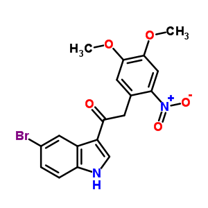 Ethanone,1-(5-bromo-1h-indol-3-yl)-2-(4,5-dimethoxy-2-nitrophenyl)- Structure,94331-81-4Structure