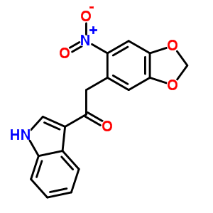 Ethanone,1-(1h-indol-3-yl)-2-(6-nitro-1,3-benzodioxol-5-yl)- Structure,94574-24-0Structure