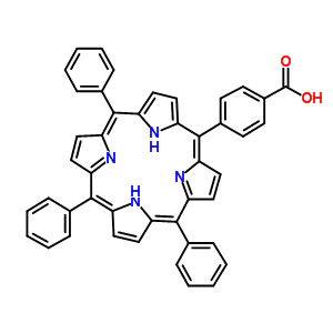 4-(10,15,20-Triphenyl-5-porphyrinyl)benzoic acid Structure,95051-10-8Structure