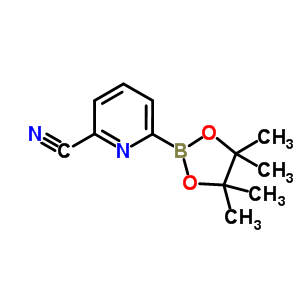 6-(4,4,5,5-Tetramethyl-1,3,2-dioxaborolan-2-yl)pyridine-2-carbonitrile Structure,952402-29-8Structure