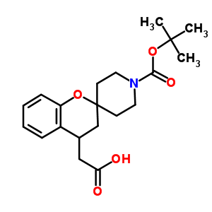 2-(1-(Tert-butoxycarbonyl)spiro[chroman-2,4-piperidine]-4-yl)acetic acid Structure,952681-82-2Structure