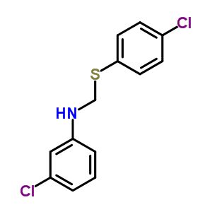 Benzenamine,3-chloro-n-[[(4-chlorophenyl)thio]methyl]- Structure,956-65-0Structure