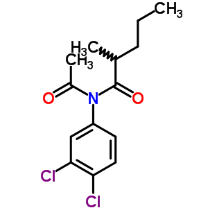 N-acetyl-n-(3,4-dichlorophenyl)-2-methyl-pentanamide Structure,961-51-3Structure