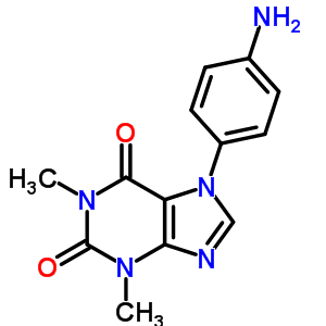 3,7-Dihydro-7-(4-aminophenyl)-1,3-dimethyl-1h-purine-2,6-dione Structure,963-48-4Structure