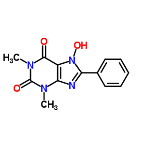 7-Hydroxy-1,3-dimethyl-8-phenyl-purine-2,6-dione Structure,963-71-3Structure