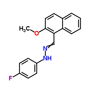 4-Fluoro-n-[(2-methoxynaphthalen-1-yl)methylideneamino]aniline Structure,970-11-6Structure