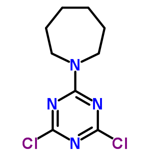 1-(4,6-Dichloro-1,3,5-triazin-2-yl)hexahydro-1h-azepine Structure,98185-17-2Structure