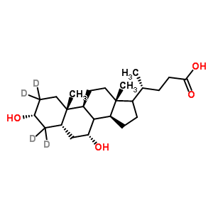 Chenodeoxycholic-2,2,4,4-d4 acid Structure,99102-69-9Structure