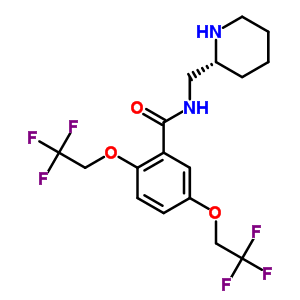 N-(2-piperidinylmethyl)-2,5-bis(2,2,2-trifluoroethoxy)benzamide Structure,99495-90-6Structure